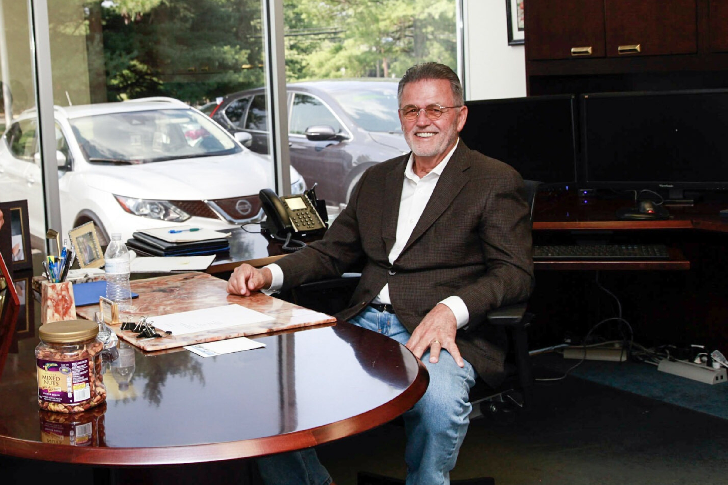 David Budd Sr. at Desk